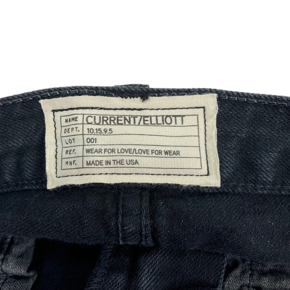 Current/Elliott Jeans Women's Sz 30" Black The Skinny Jett Straight Denim Nwt - Picture 5 of 12
